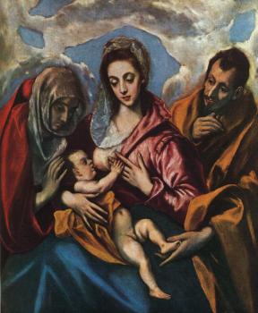 El Greco : Holy Family (The Virgin of the Good Milk)